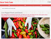 Tablet Screenshot of buyghostpepperplants.com